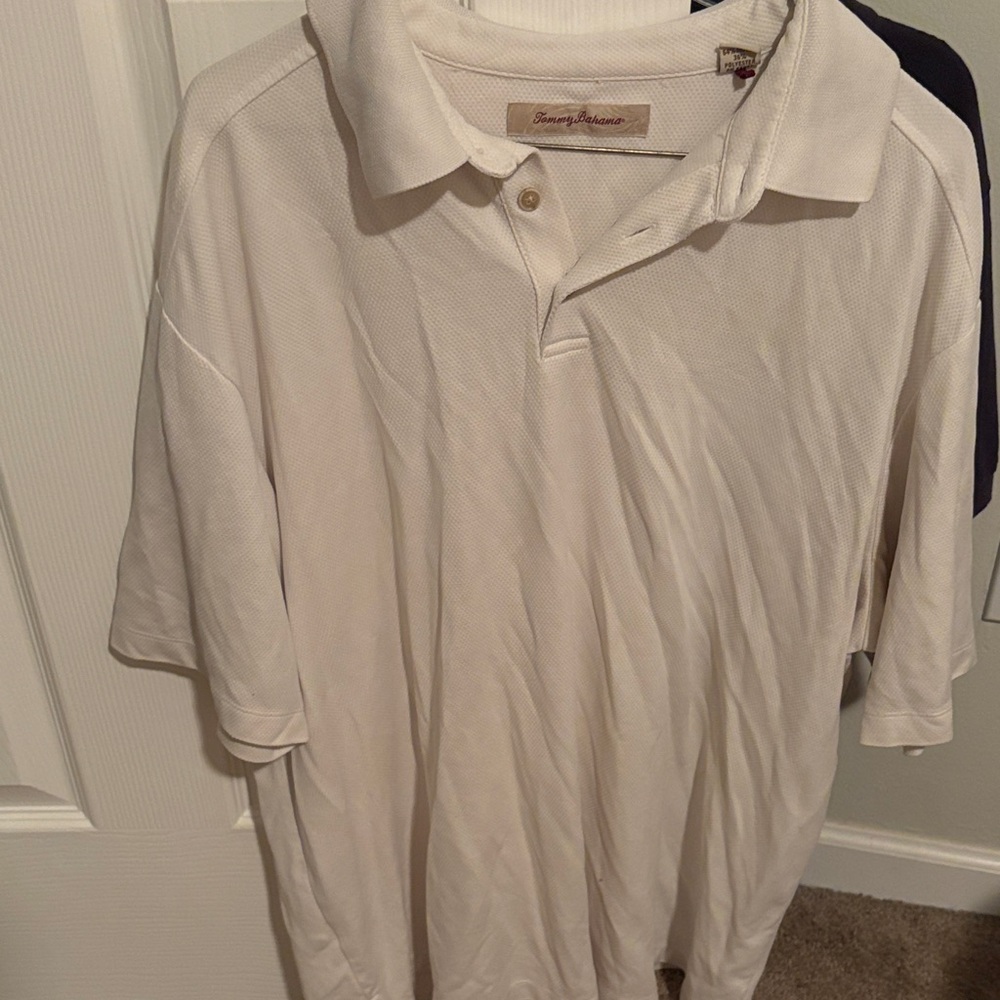 Tommy Bahama Men's Off-White Polo Shirt
